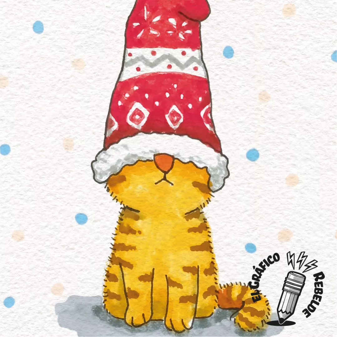 Print Otto Gnom d'Hivern - Làmina de Nadal amb Gatet