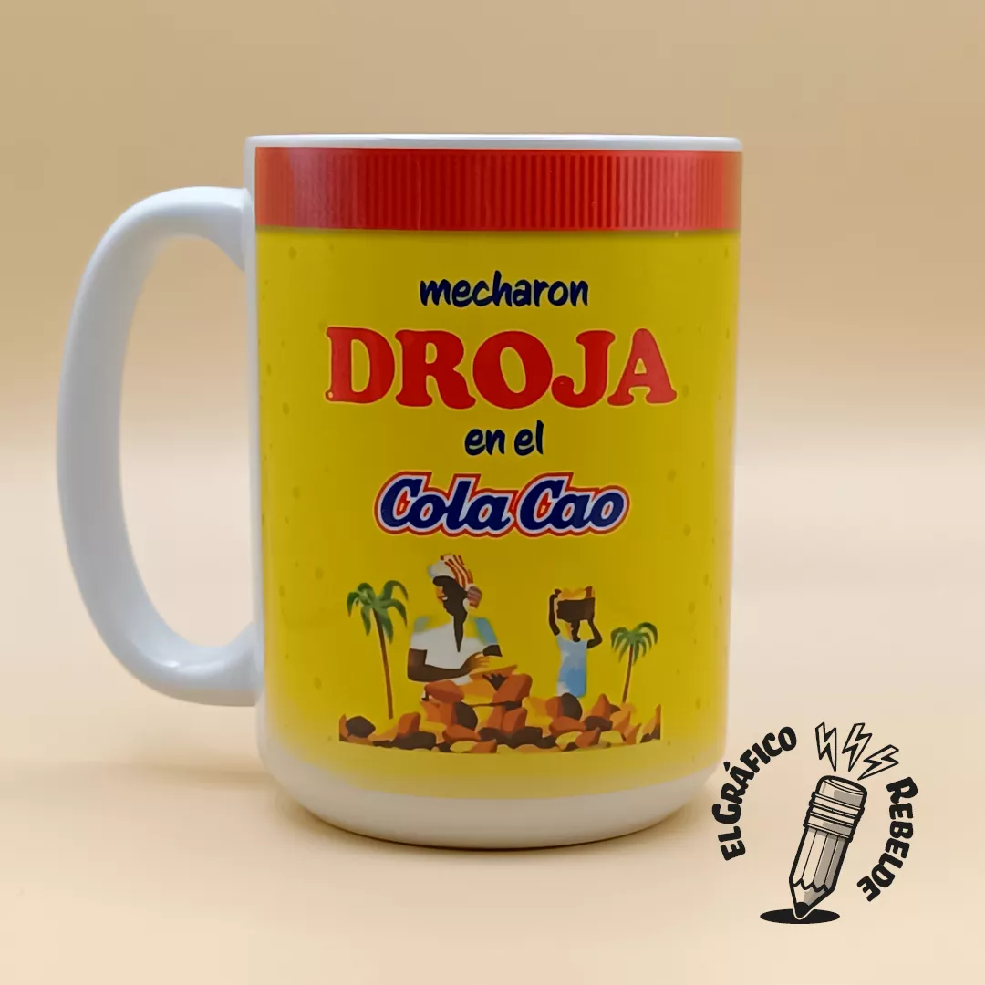 Taza Mecharon Droja en el ColaCao