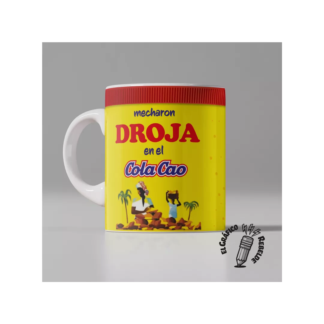 Taza Mecharon Droja en el ColaCao