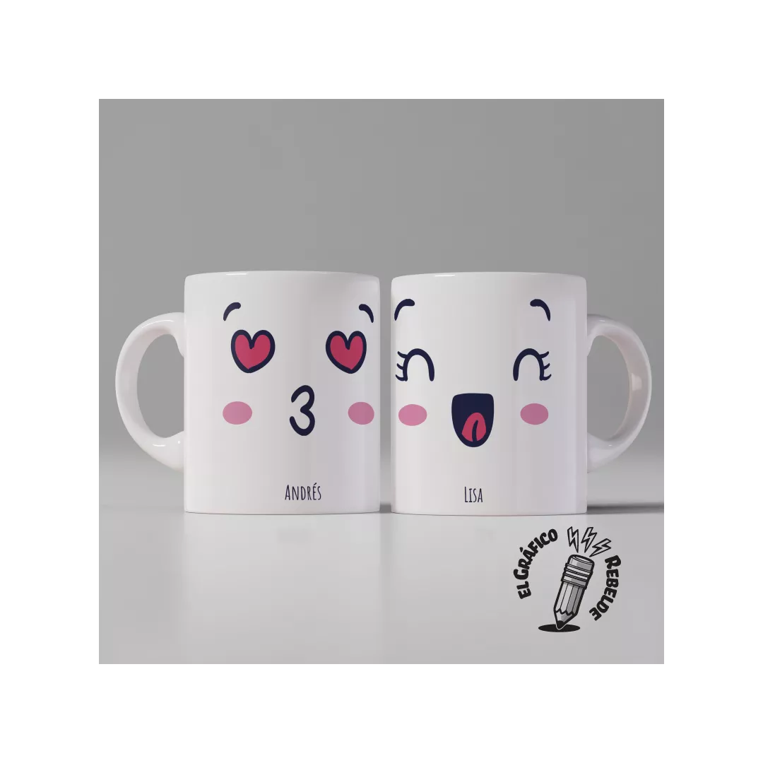 Set de Tazas Personalizadas TÚ y YO
