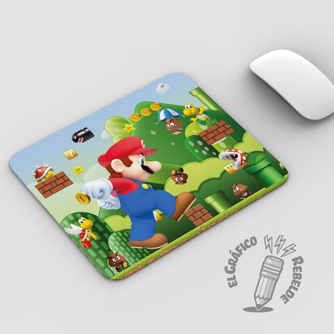 Estoreta de ratolí il·lustrada de Super Mario Bros: Pantalla Màgica Estoreta de ratolí il·lustrada de Super Mario Bros: Pantalla Màgica