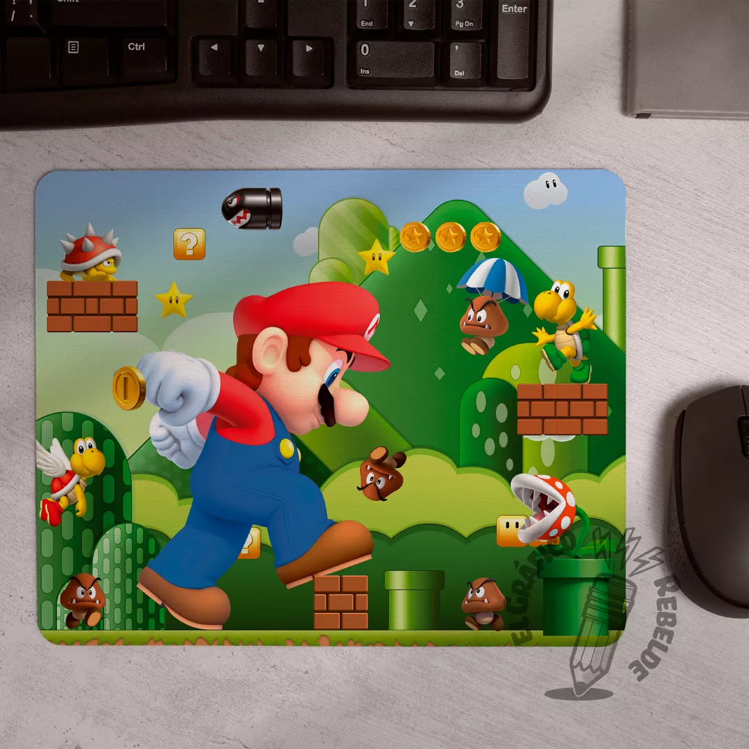 Estoreta de ratolí il·lustrada de Super Mario Bros: Pantalla Màgica Estoreta de ratolí il·lustrada de Super Mario Bros: Pantalla Màgica