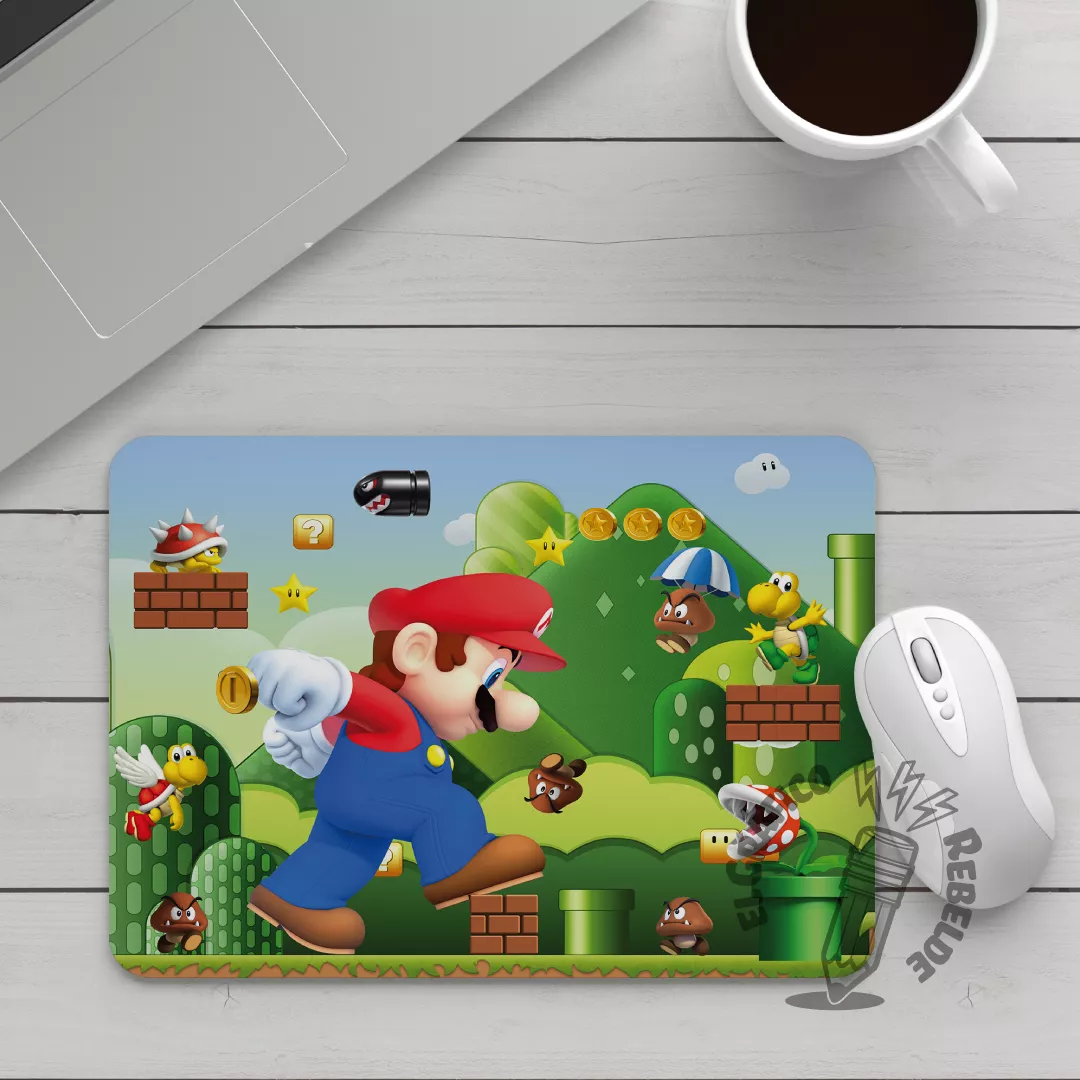 Estoreta de ratolí il·lustrada de Super Mario Bros: Pantalla Màgica Estoreta de ratolí il·lustrada de Super Mario Bros: Pantalla Màgica