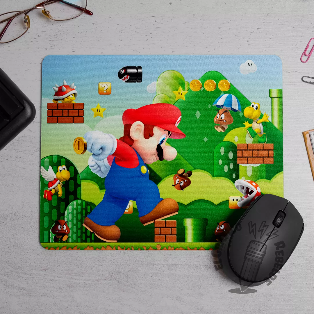 Mousepad ilustrado de Super Mario Bros: Pantalla Mágica