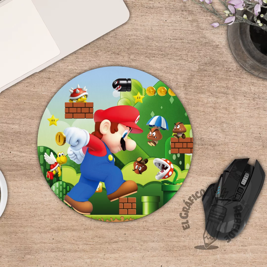 Mousepad ilustrado de Super Mario Bros: Pantalla Mágica