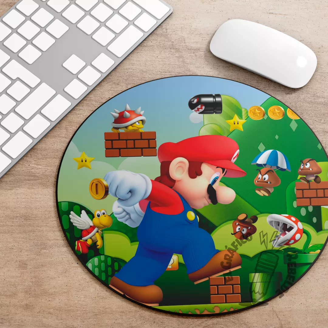 Mousepad ilustrado de Super Mario Bros: Pantalla Mágica