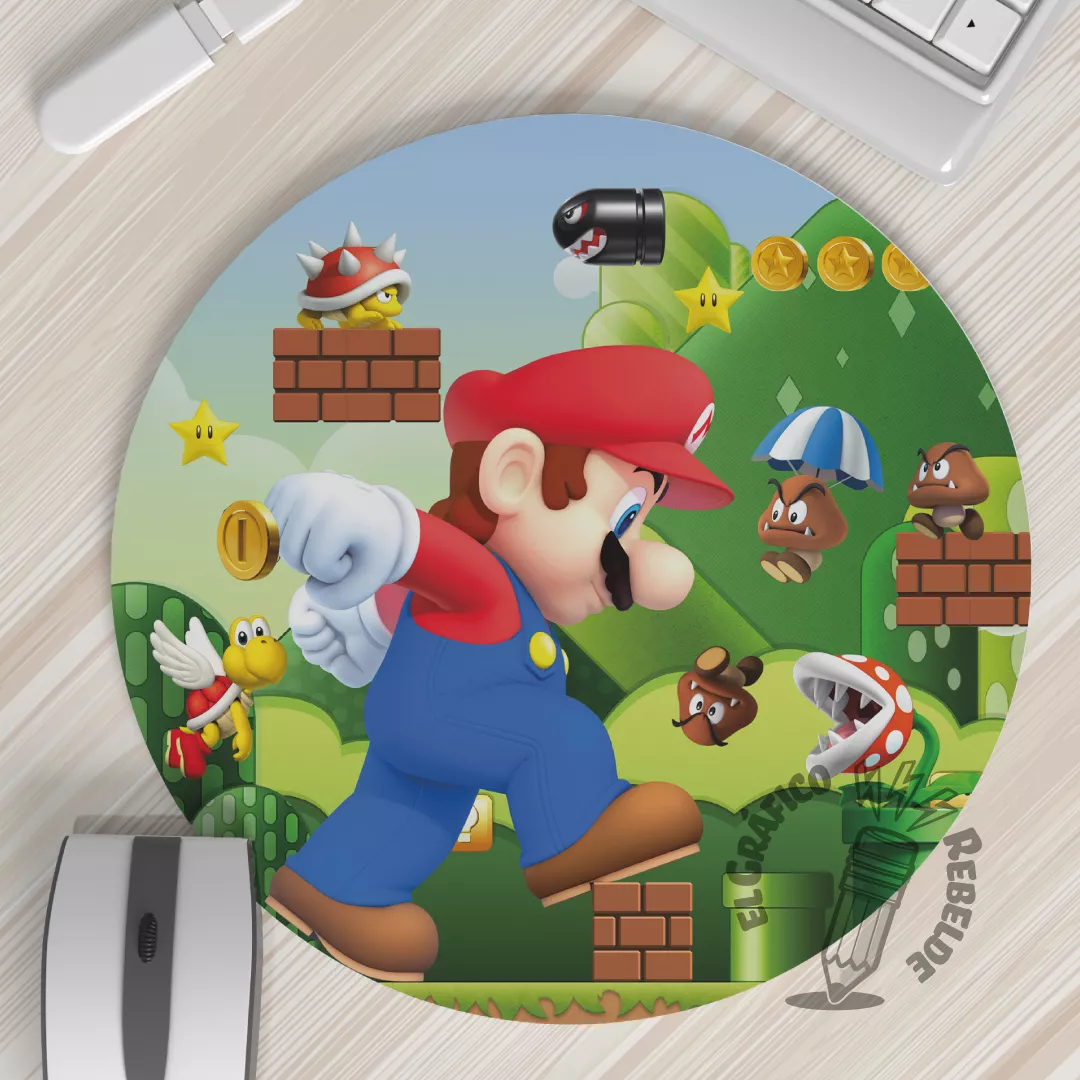 Estoreta de ratolí il·lustrada de Super Mario Bros: Pantalla Màgica Estoreta de ratolí il·lustrada de Super Mario Bros: Pantalla Màgica