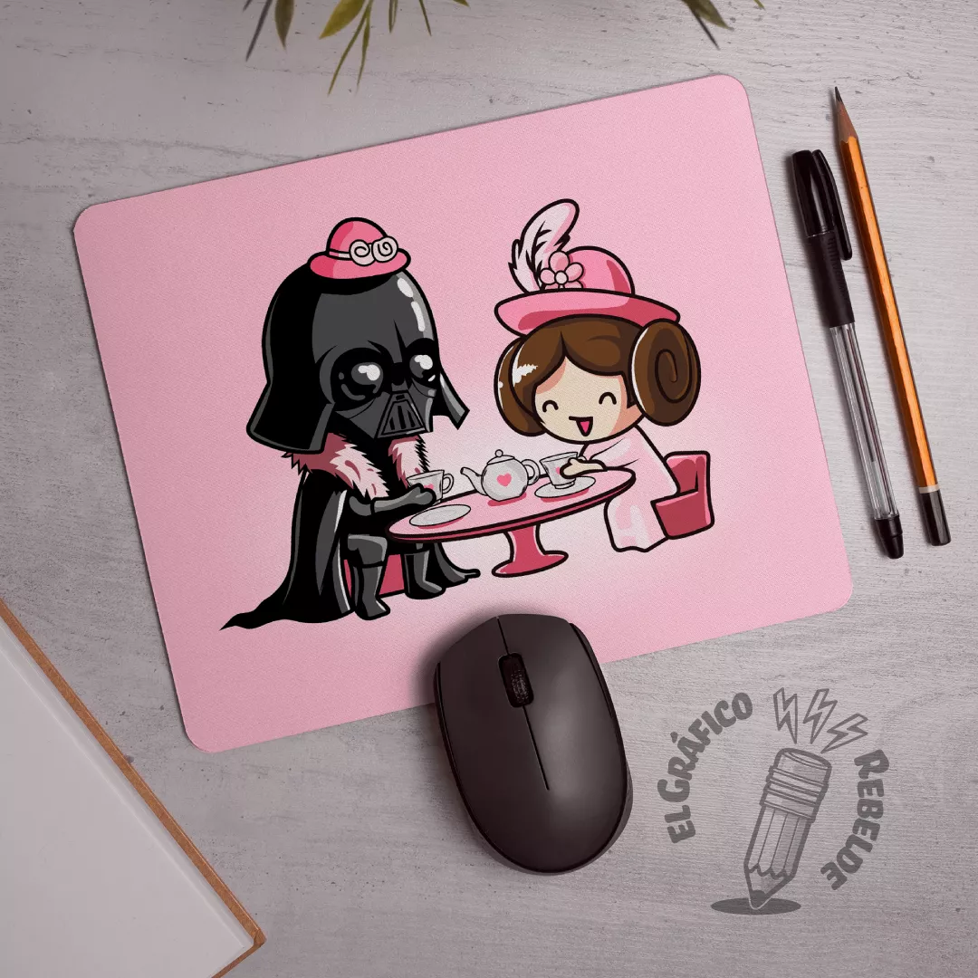 Mousepad ilustrado Star Wars: Tea Party