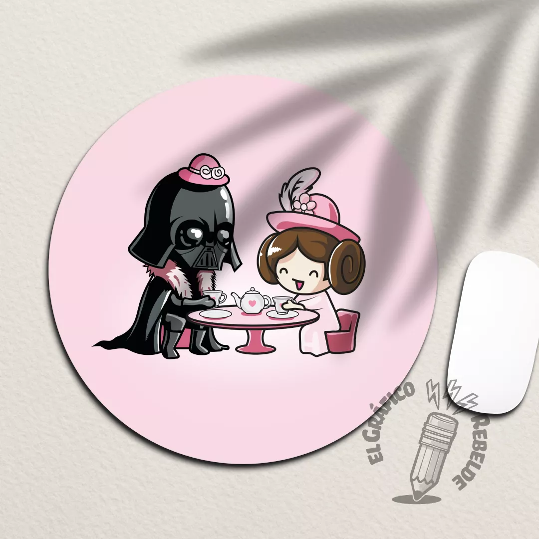 Mousepad ilustrado Star Wars: Tea Party
