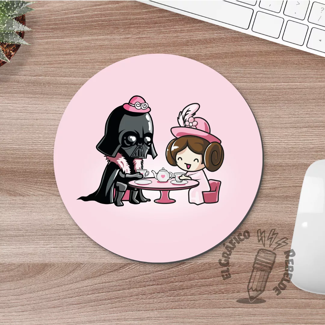 Mousepad ilustrado Star Wars: Tea Party