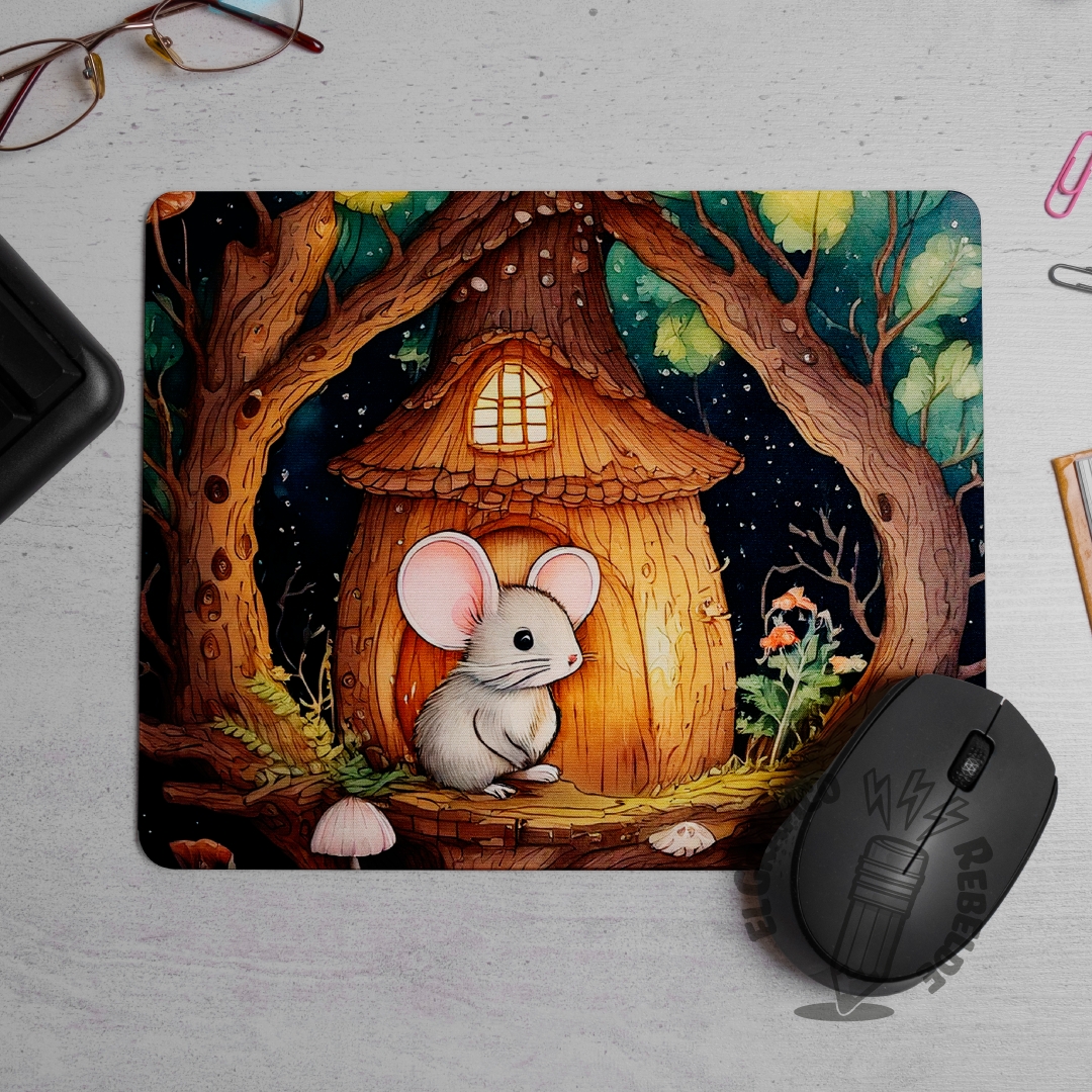 Mousepad rectangular antideslizante Ratoncito Pérez con ratón. Mousepad rectangular antideslizante Ratoncito Pérez con ratón.