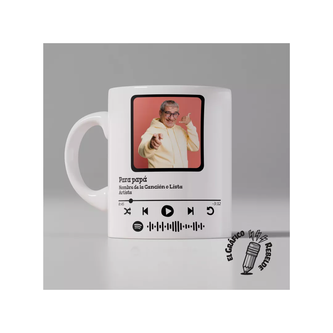 Taza Spotify con Foto y Canción Taza Spotify con Foto y Canción