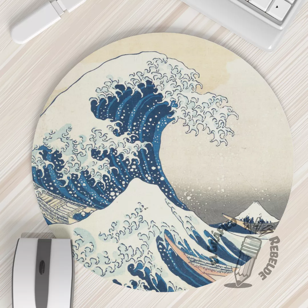 Estoreta de ratolí il·lustrada La Gran Onada de Kanagawa: Col·lecció Especial Nihon Estoreta de ratolí il·lustrada La Gran Onada de Kanagawa: Col·lecció Especial Nihon