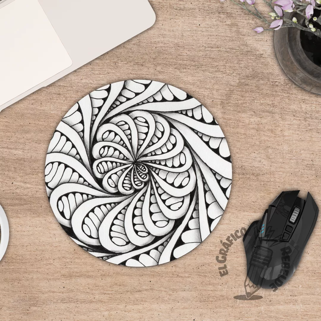 Estoreta de ratolí il·lustrada: Espiral Zen Estoreta de ratolí il·lustrada: Espiral Zen