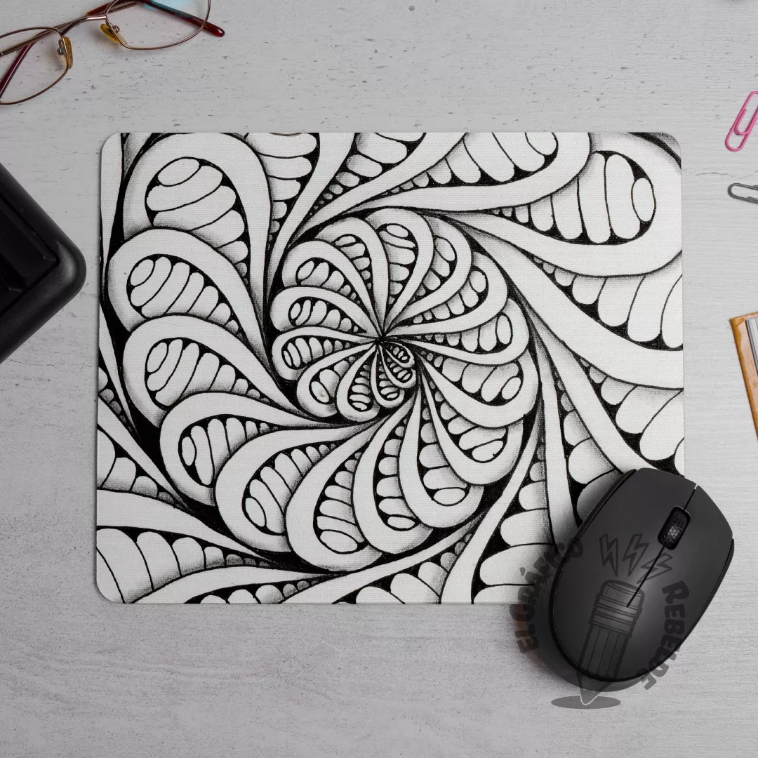 Estoreta de ratolí il·lustrada: Espiral Zen Estoreta de ratolí il·lustrada: Espiral Zen