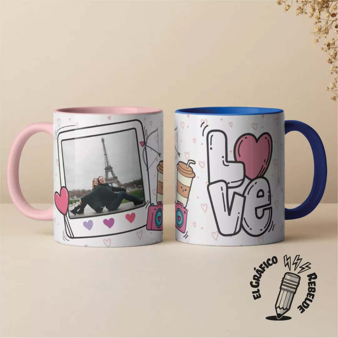 Tassa Love amb Foto Polaroid
