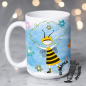Taza ilustrada "Abeja y Flores" Taza ilustrada "Abeja y Flores"