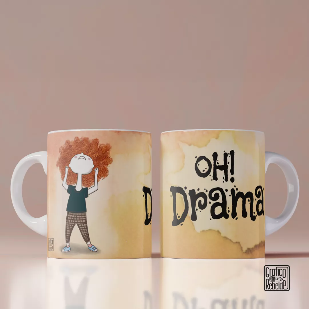 Taza ilustrada "Oh! Drama" Taza ilustrada "Oh! Drama"