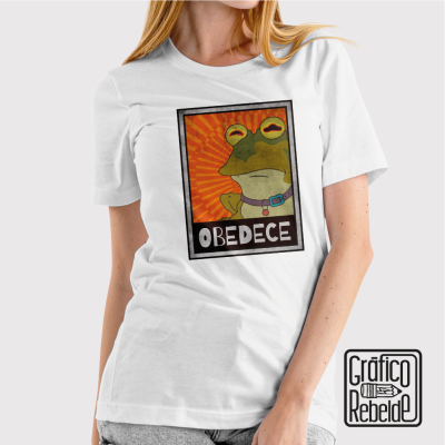 Camiseta OBEDECE AL HIPNOSAPO | Tienda Oficial Gráfico Rebelde
