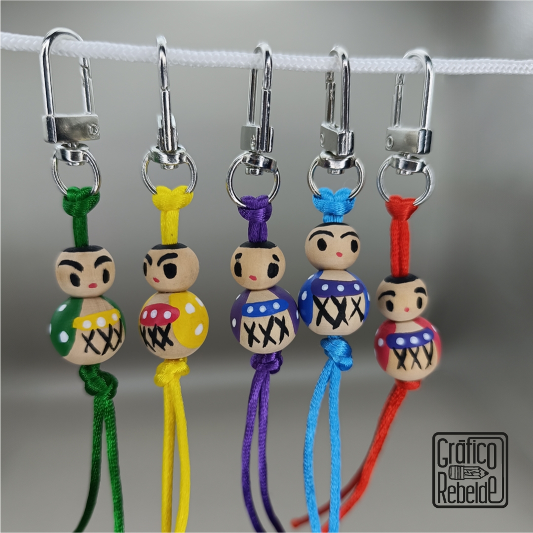 Chinitos de la Suerte, charms o colgantes para pulsera, llaveros, bolsos y mochilas
