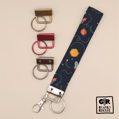 ¡Un llavero que es pulsera! Práctico, cómodo y con diseños originales. Elije el color del cierre y anilla a tu gusto.