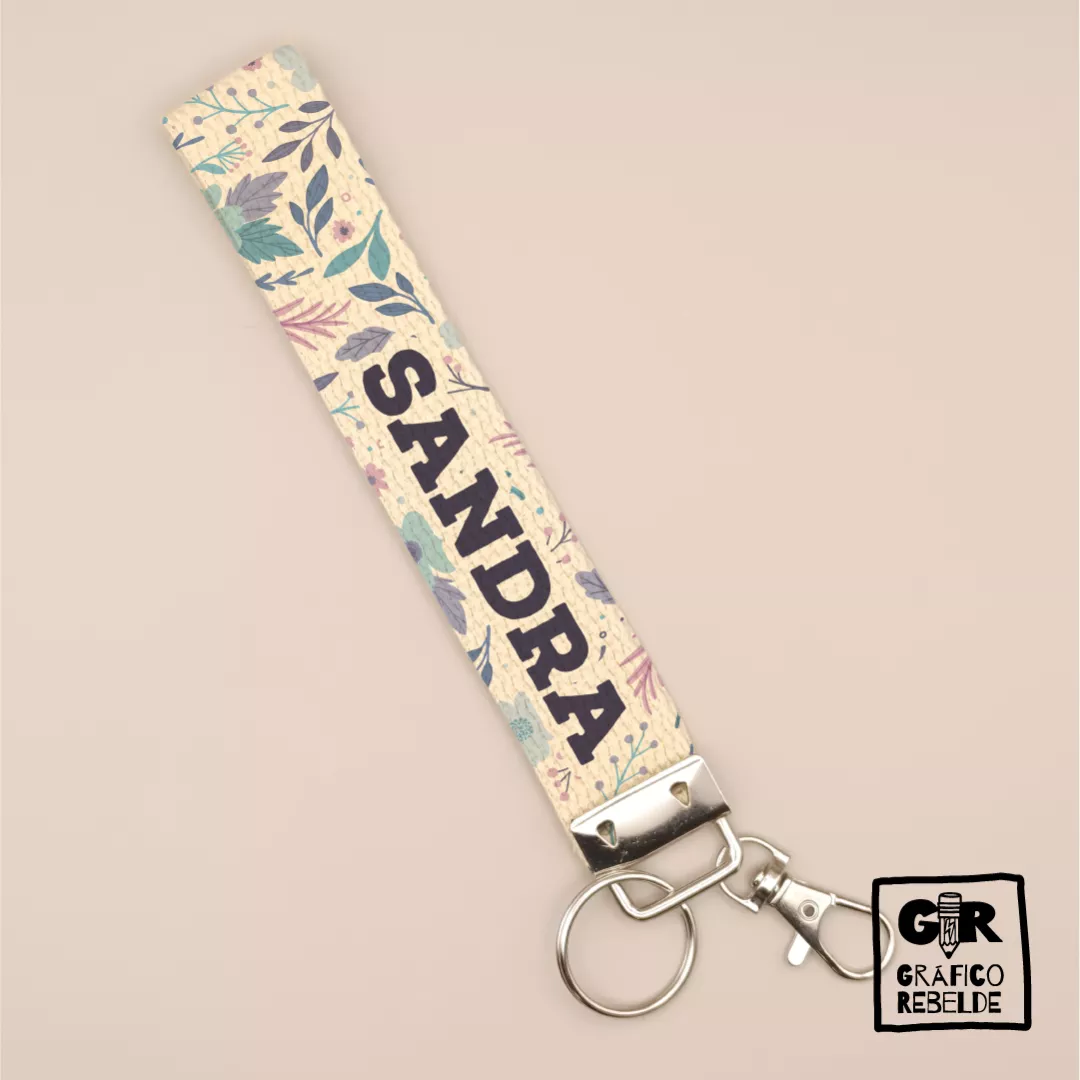 Llavero pulsera personalizado Lavanda
