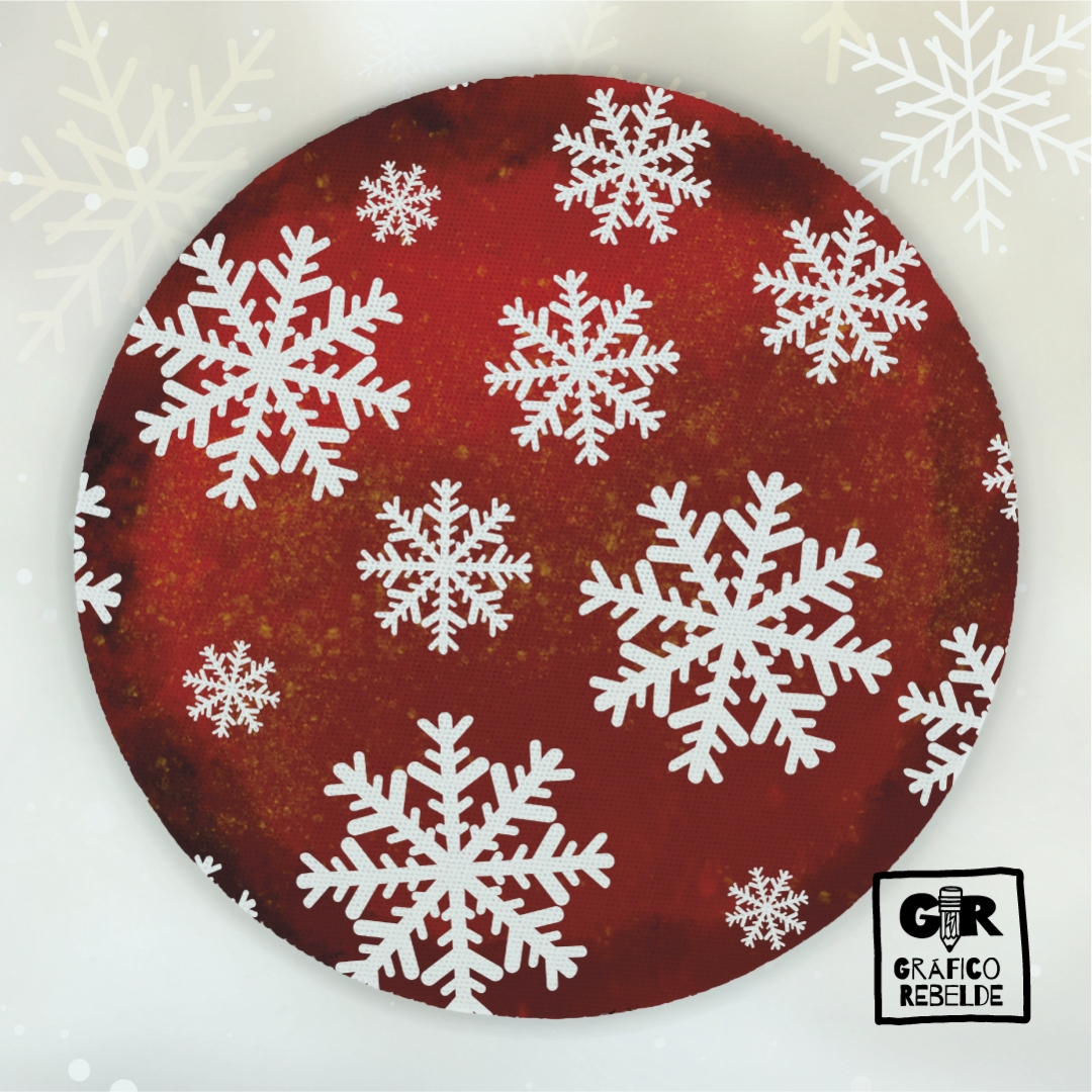 Posavasos Ilustrados Copos de Nieve Posavasos Ilustrados Copos de Nieve