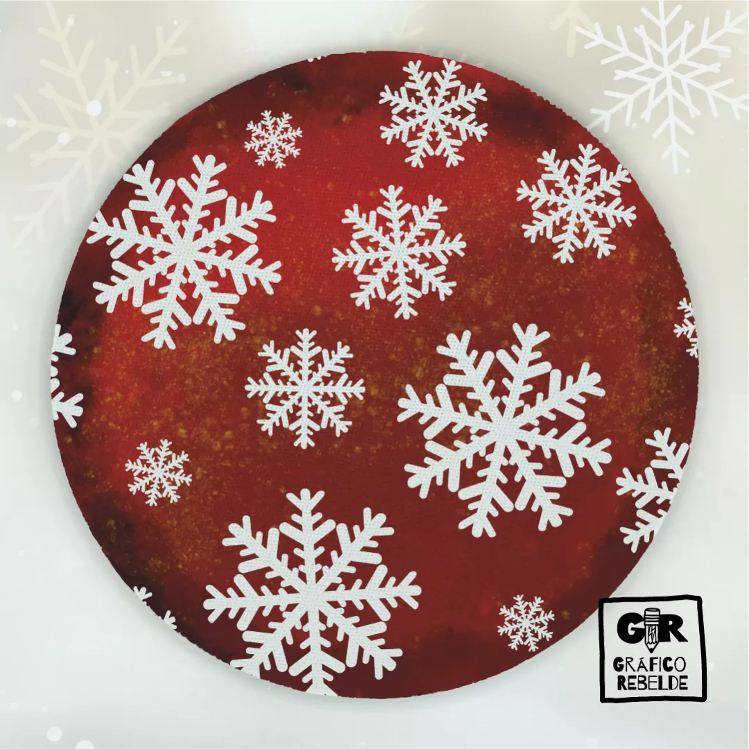 Posavasos Ilustrados Copos de Nieve
