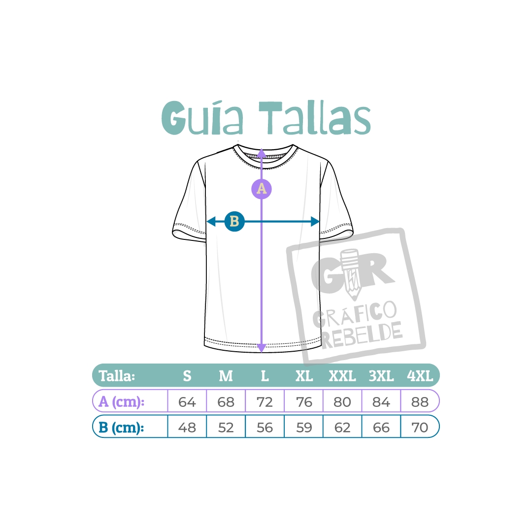 Guía de tallas de la camiseta Mecharon Droja en el Colacao de Grafico Rebelde Guía de tallas de la camiseta Mecharon Droja en el Colacao de Grafico Rebelde
