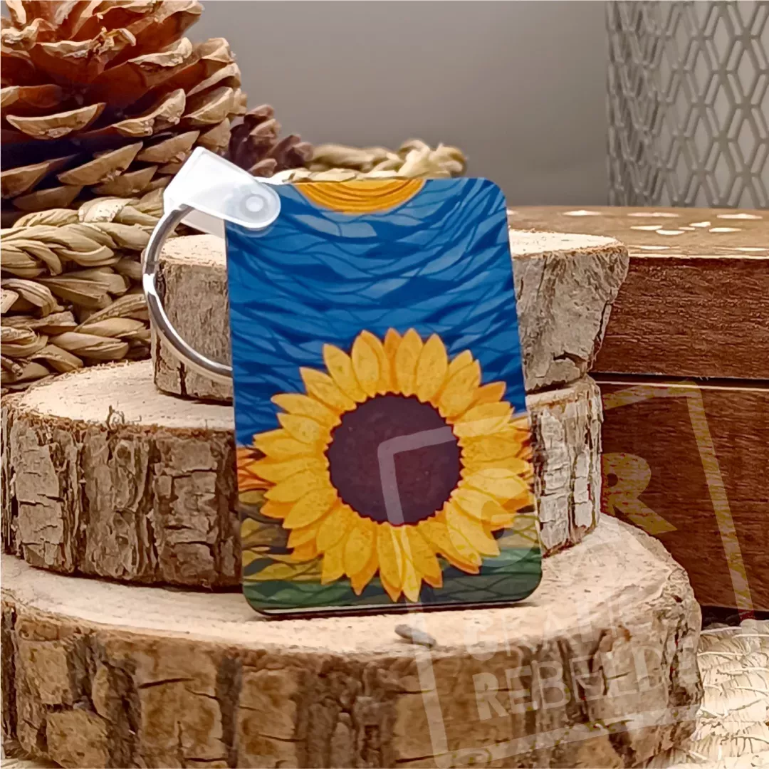 Llavero Ilustración Girasol