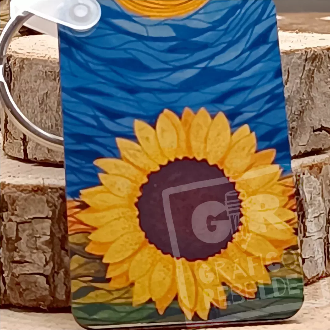 Llavero Ilustración Girasol