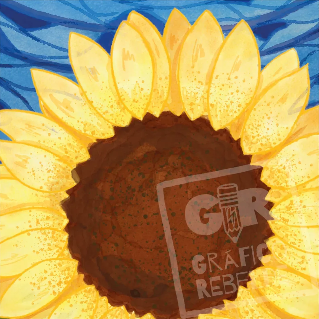 Llavero Ilustración Girasol