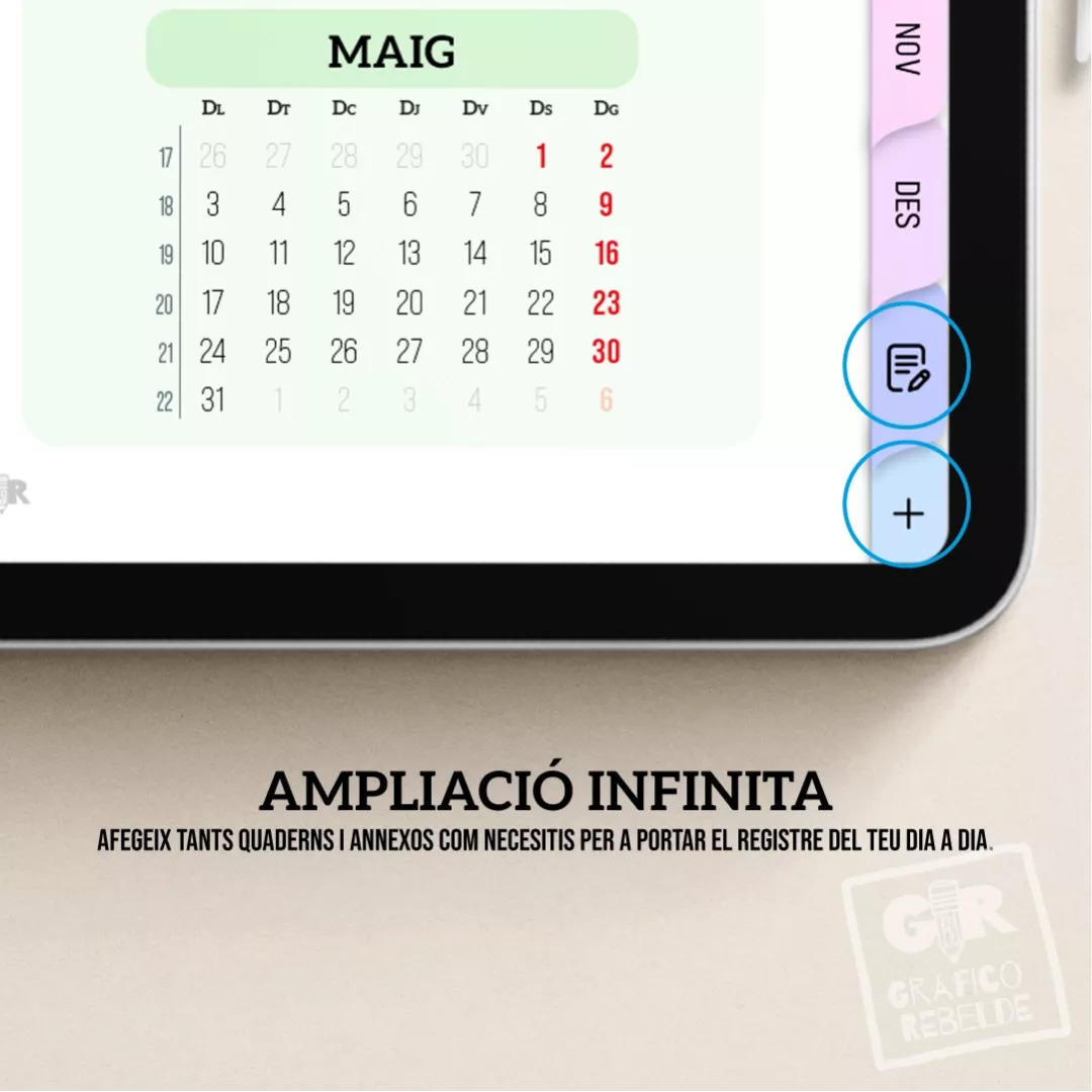 Agenda Digital 2027 para tablet en catalán