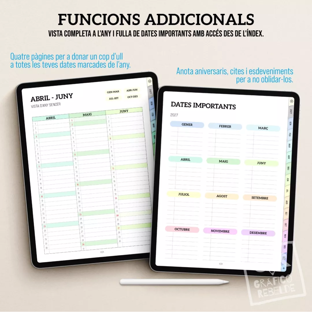 Agenda Digital 2027 para tablet en catalán