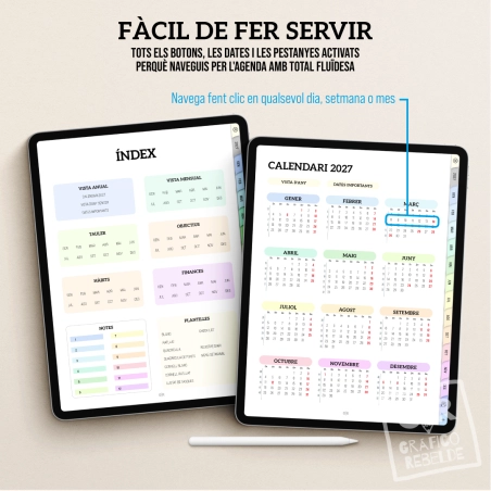 Agenda Digital 2027 para tablet en catalán