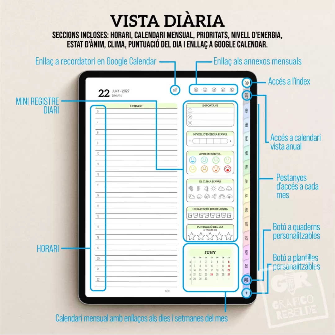 Agenda Digital 2027 para tablet en catalán