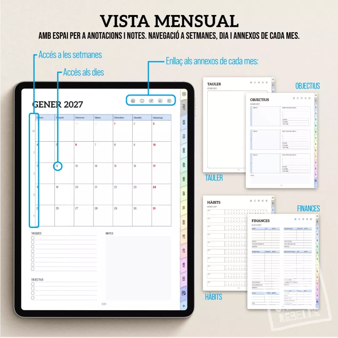 Agenda Digital 2027 para tablet en catalán