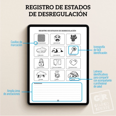 Diario de Registro Neurodivergente | Tienda Oficial Gráfico Rebelde