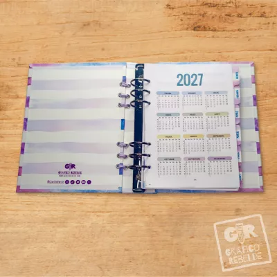 Agenda Ilustrada 2027 vista semanal tamaño A5 | Gráfico Rebelde