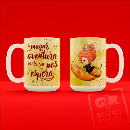 Taza ilustrada Aventura