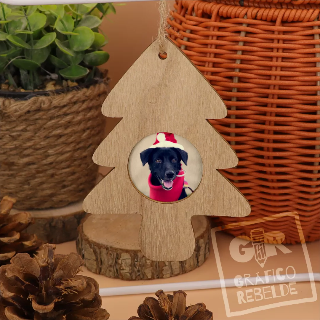 Adorno Árbol de Navidad portafotos personalizado