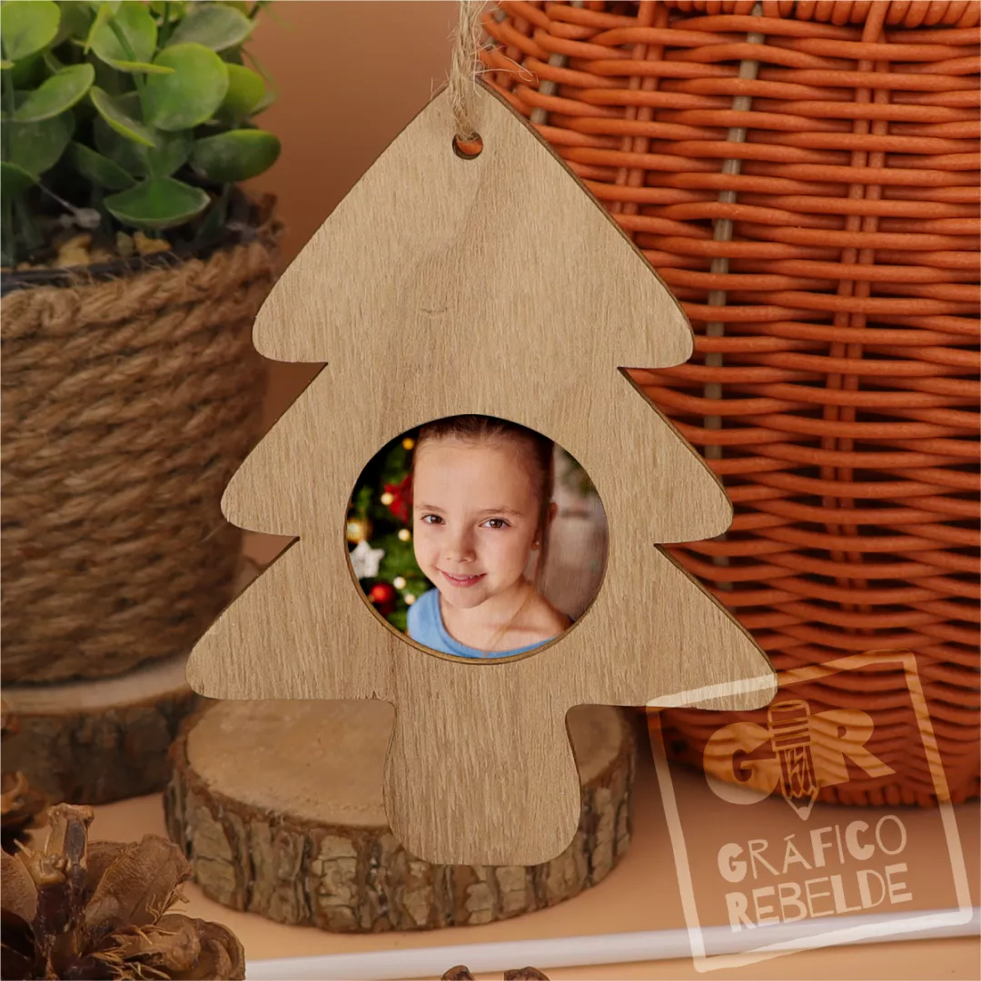 Adorno Árbol de Navidad portafotos personalizado