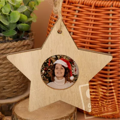 Adorn Estrella de Nadal portafotos personalitzat