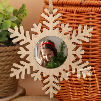 Adorno Copito de Nieve de Navidad con portafotos