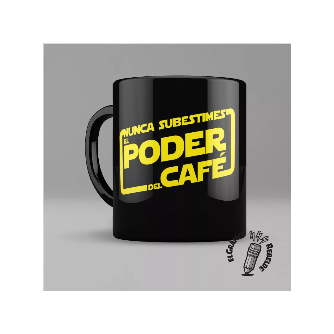 Taza Negra Darth Vader y El Poder del Café