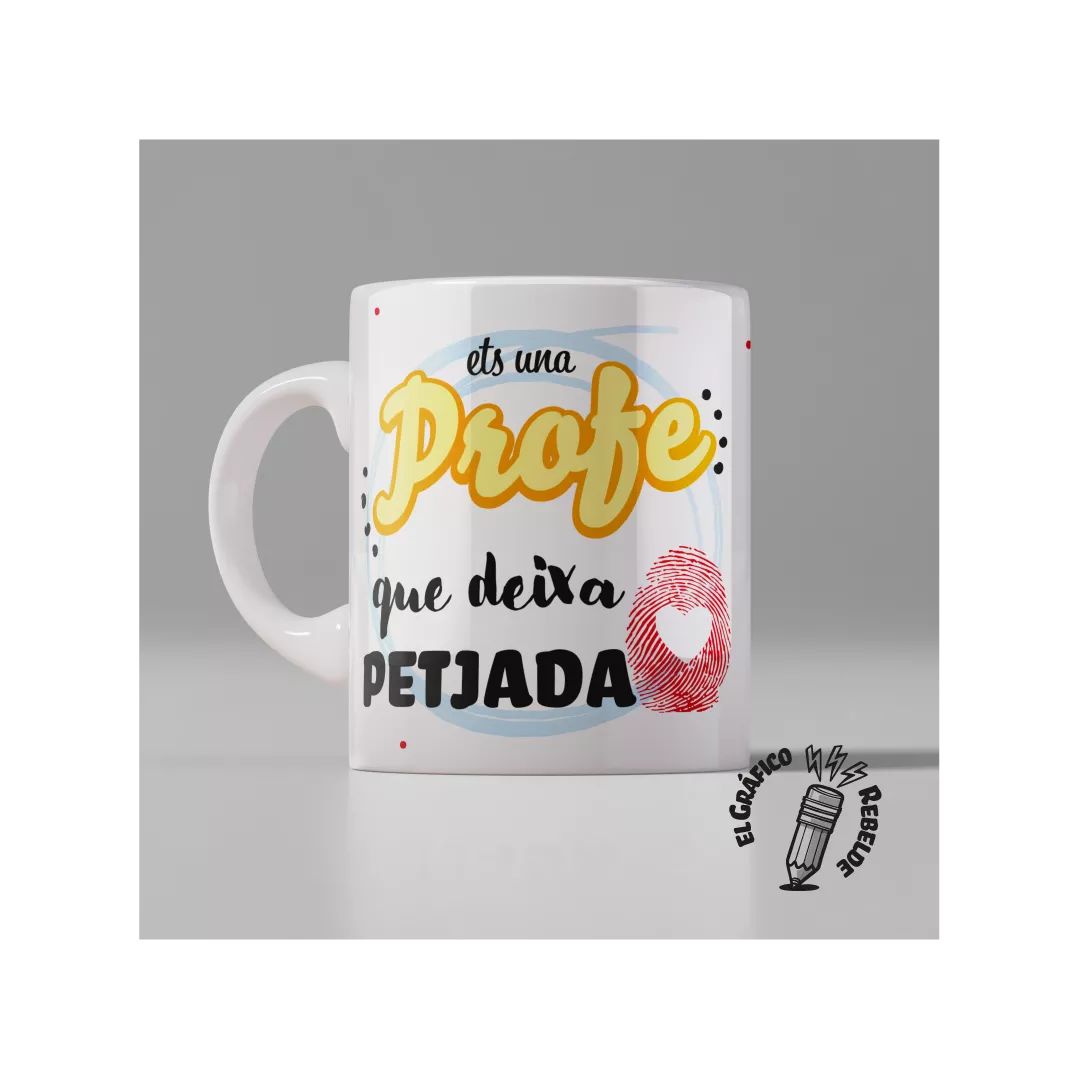 Taza Un Profe que Deja Huella - Personalizable