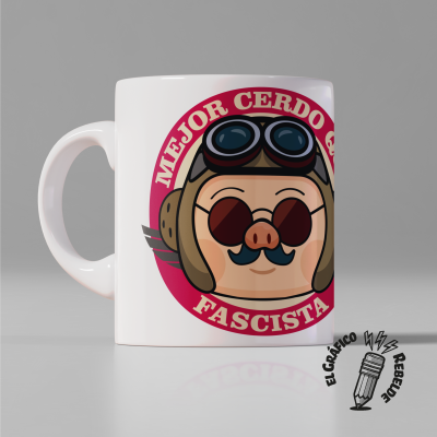Taza Porco Rosso | Tienda Oficial Gráfico Rebelde