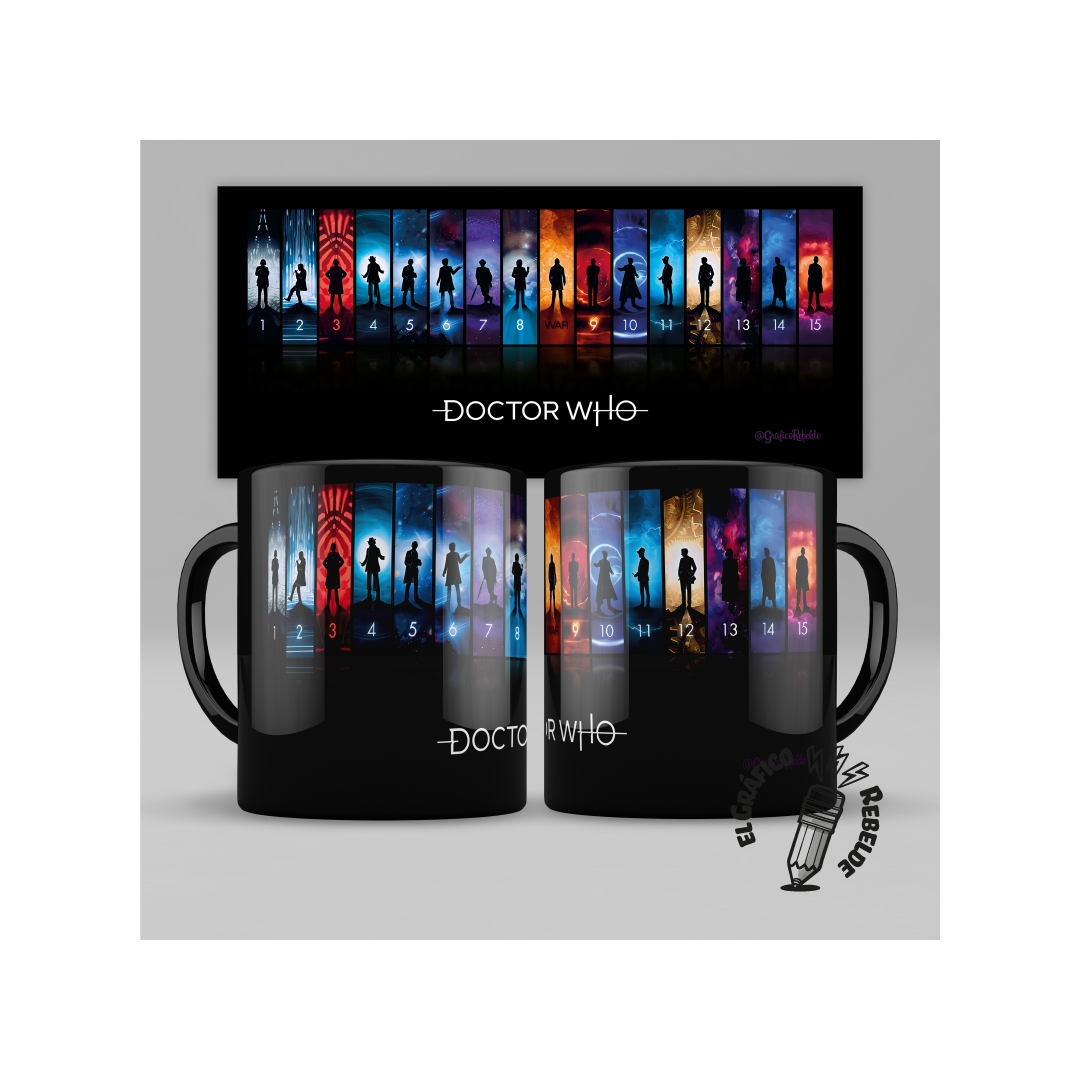 Taza Negra Doctor Who Taza Negra Doctor Who