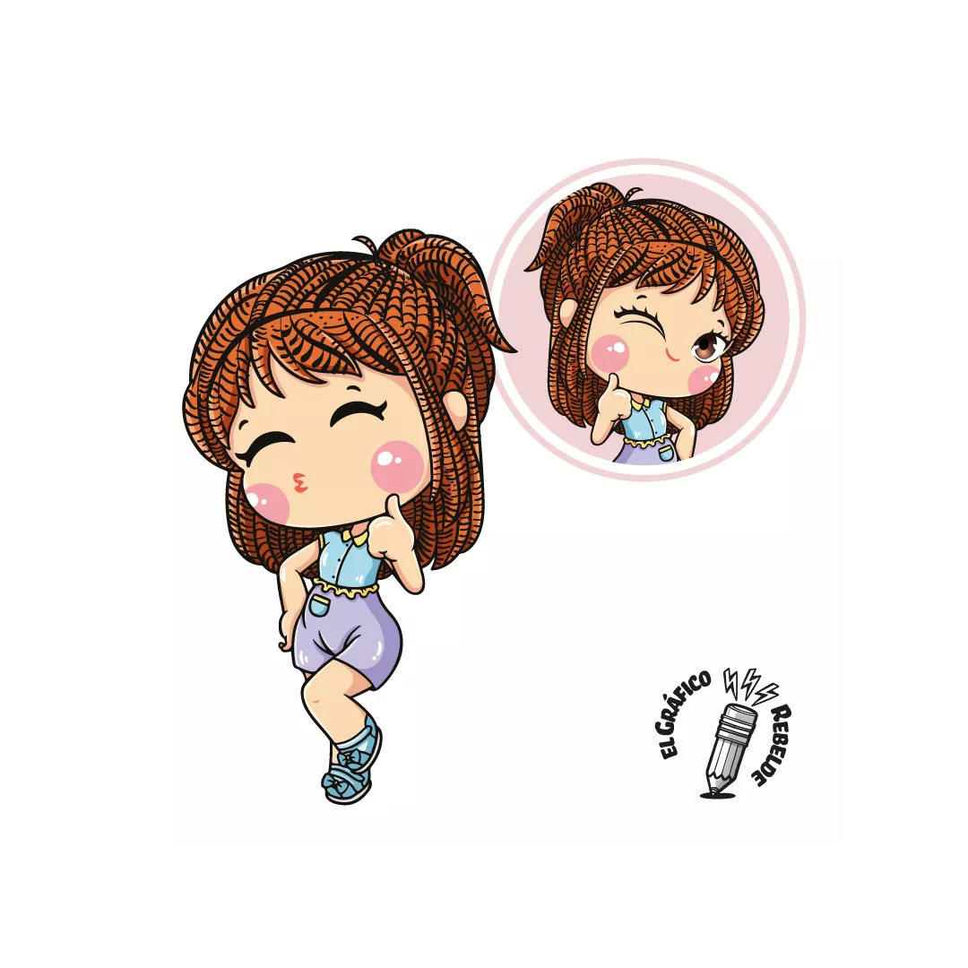 Il·lustració Chibi o Kawaii Personalizada Il·lustració Chibi o Kawaii Personalizada