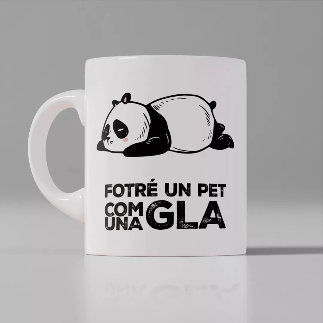 Tassa Fotré un Pet com una Gla